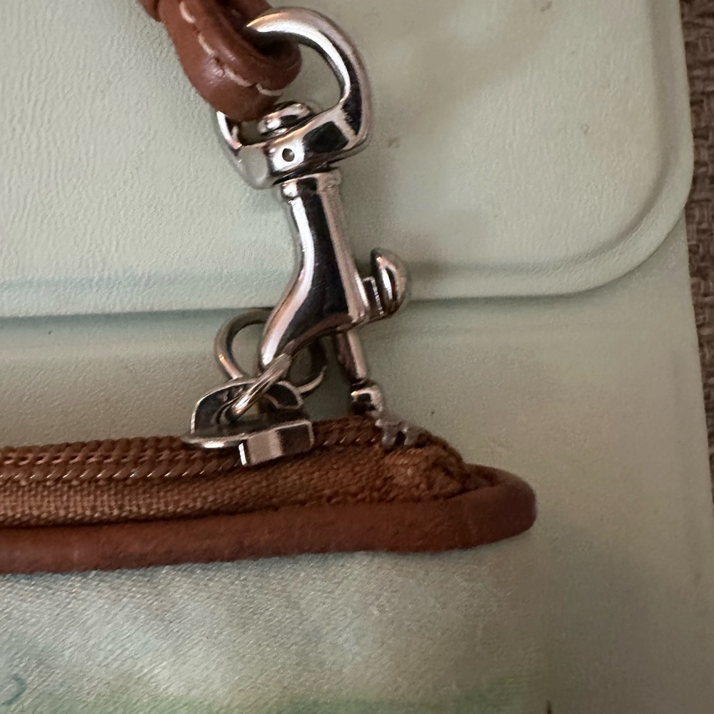 Coach Hampton Watercolor Wristlet • Vintage Pastel Resort Pouch • Beach Vacation - Picture 5 of 16